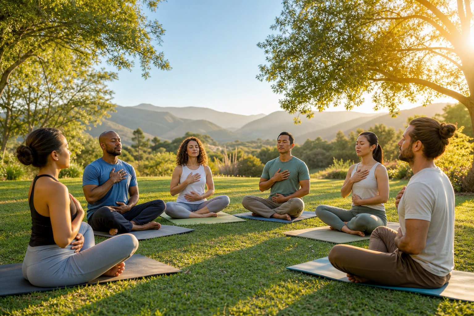 Person practicing breathwork for relaxation and stress relief